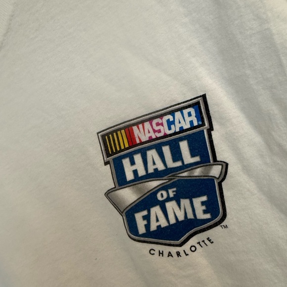 Men’s XL vintage Nascar hall of fame White Short Sleeve Tee EUC - Picture 4 of 9